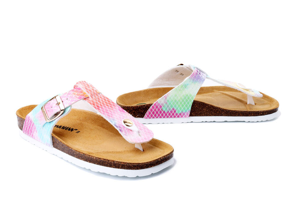 DR. BRINKMANN 700532-00 bunt, klapki damskie