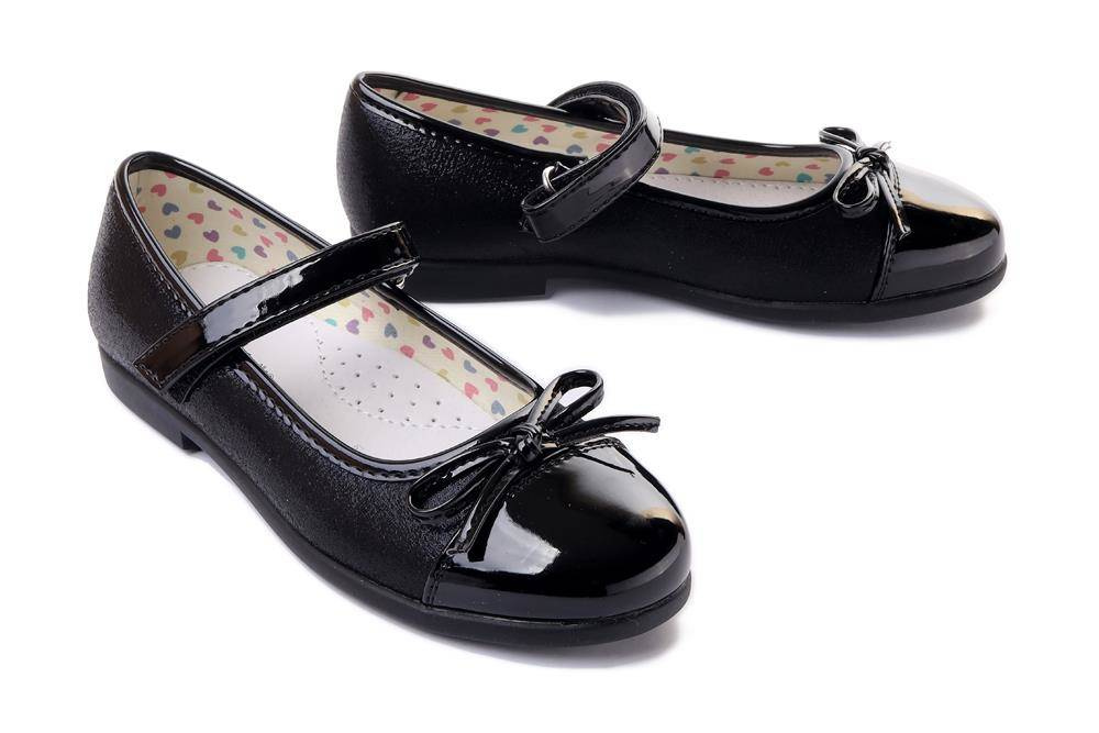 WOJTYŁKO 3B23723 czarny, czółenka dziecięce, rozmiary 25-30