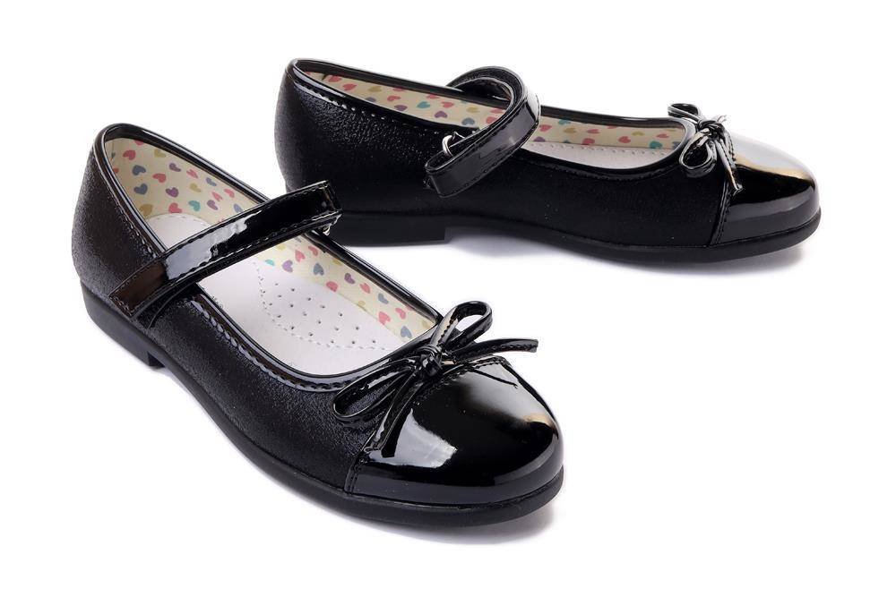 WOJTYŁKO 3B23723 czarny, czółenka dziecięce, rozmiary 25-30