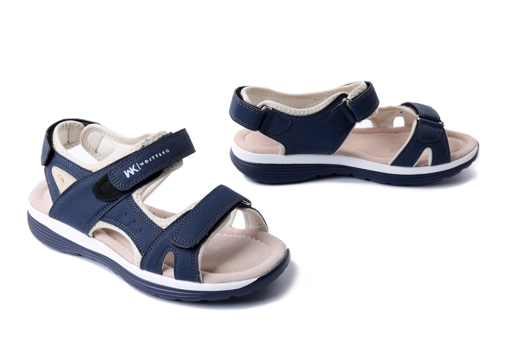 WOJTYŁKO 7S25337G granat, sandały damskie