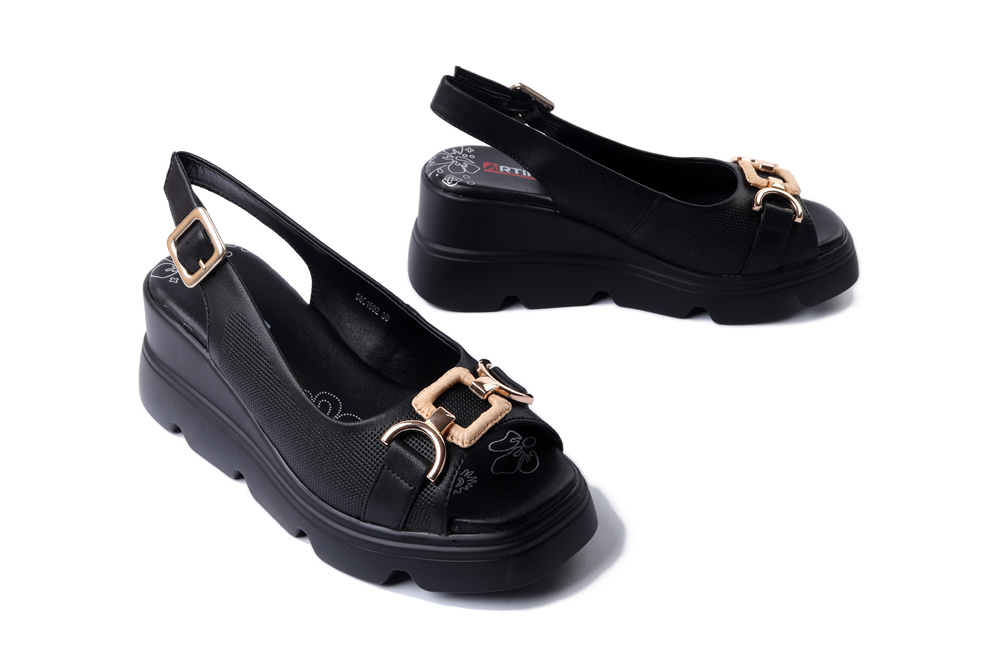 ARTIKER RELAKS 56C1592 czarny, sandały damskie