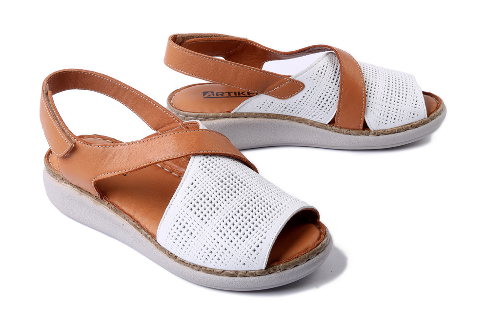 ARTIKER RELAKS 56C2514 biały, sandały damskie