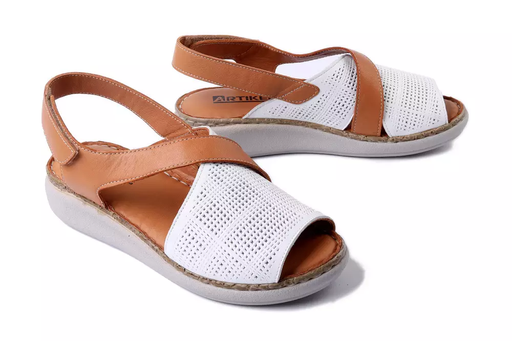 ARTIKER RELAKS 56C2514 biały, sandały damskie