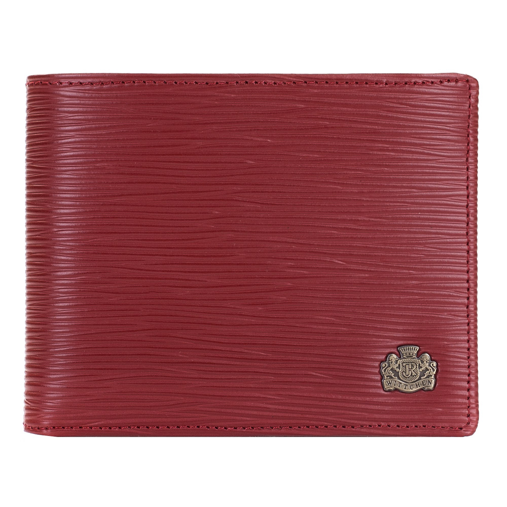 Damski portfel skórzany z fakturą średni