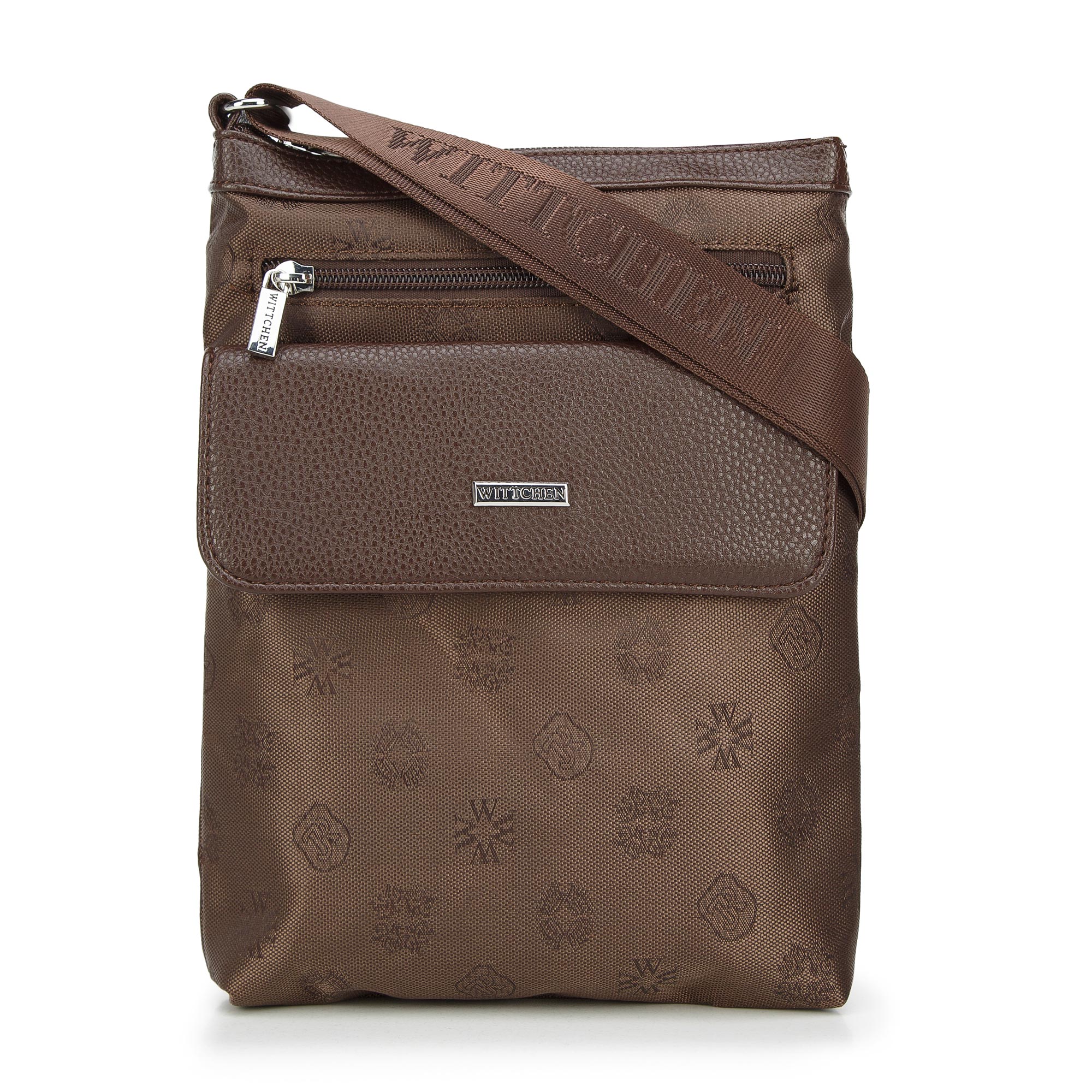 Damska listonoszka z tkaniny w logo z kieszonką