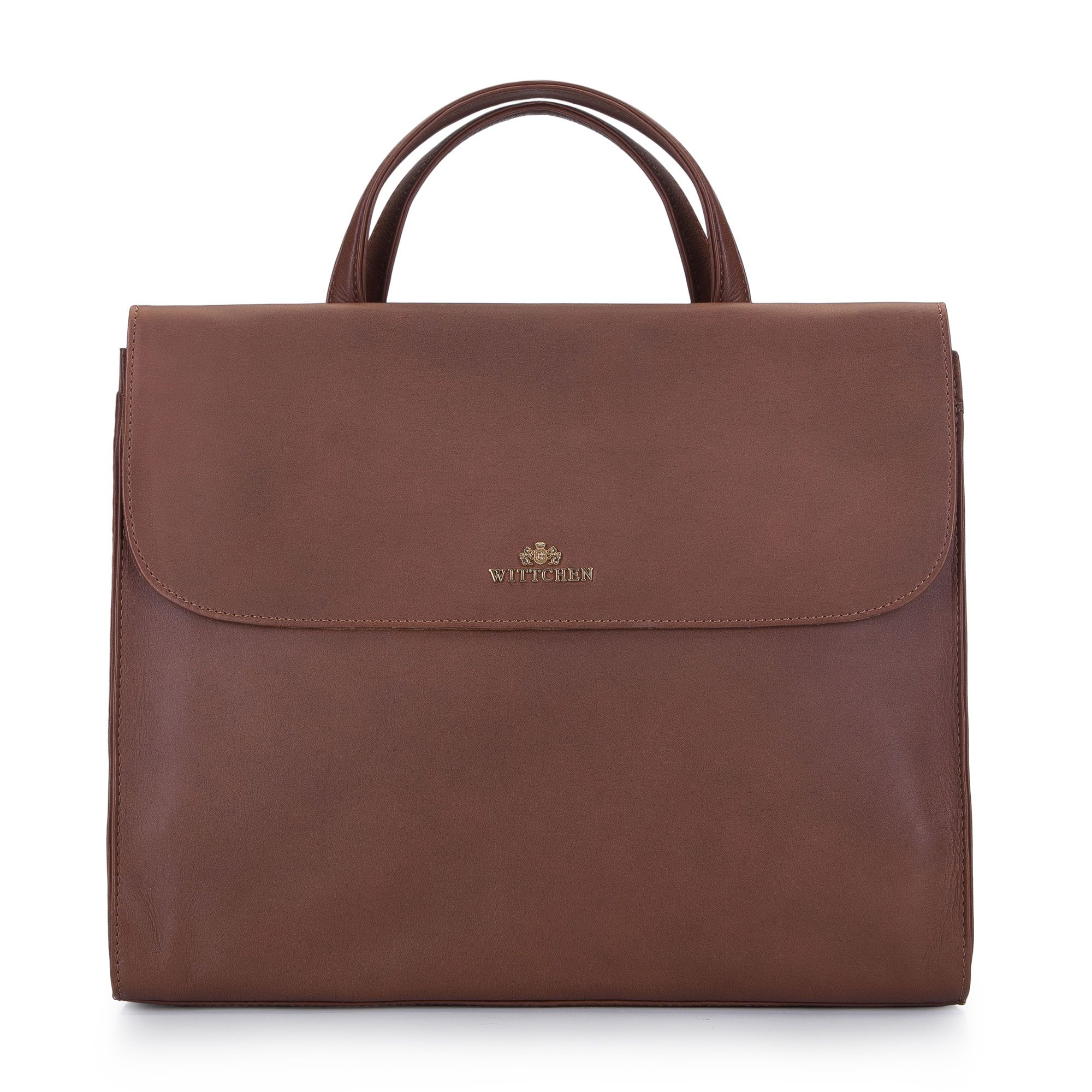 Damska torba na laptopa skórzana z klapą