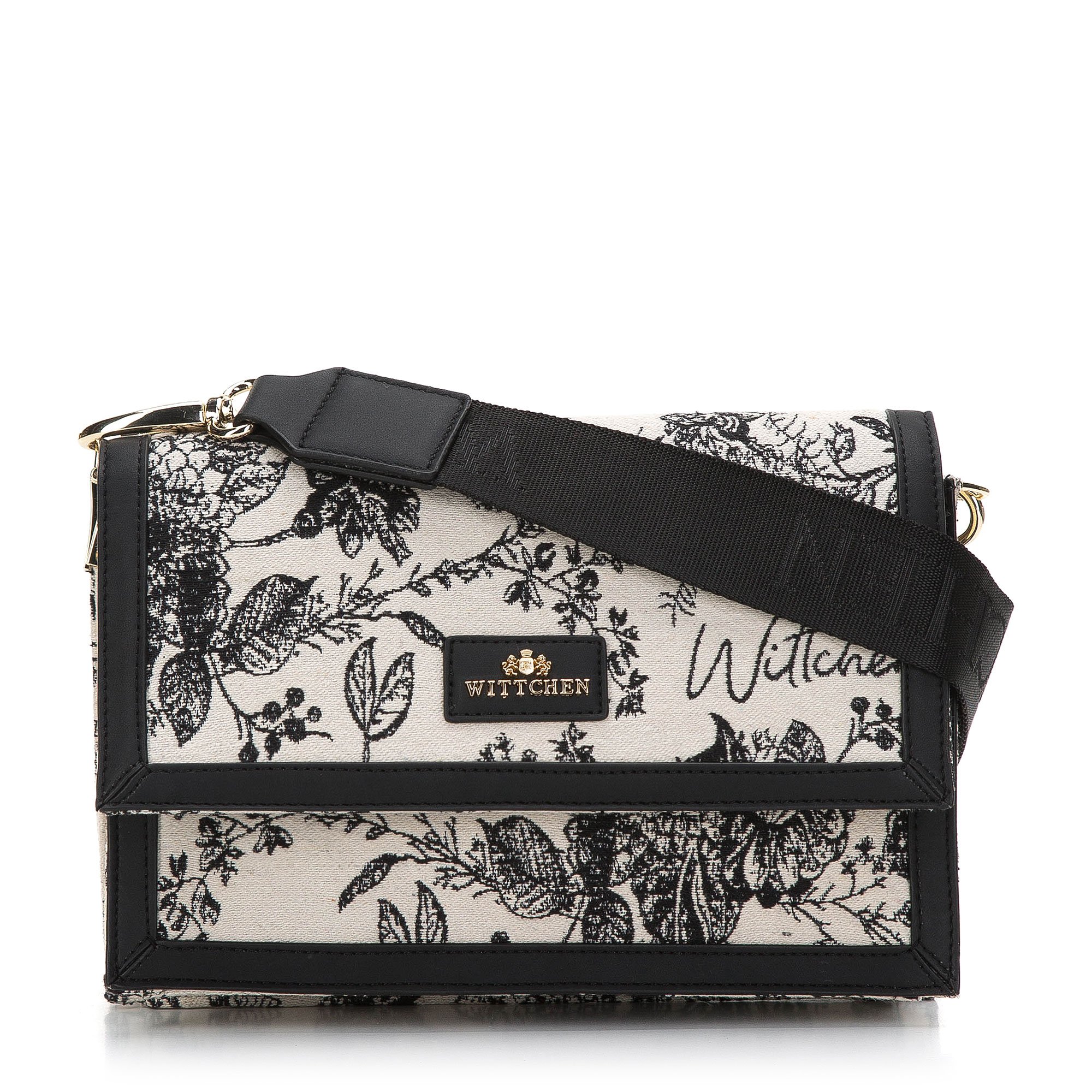 Damska listonoszka wzorzysta dwukomorowa