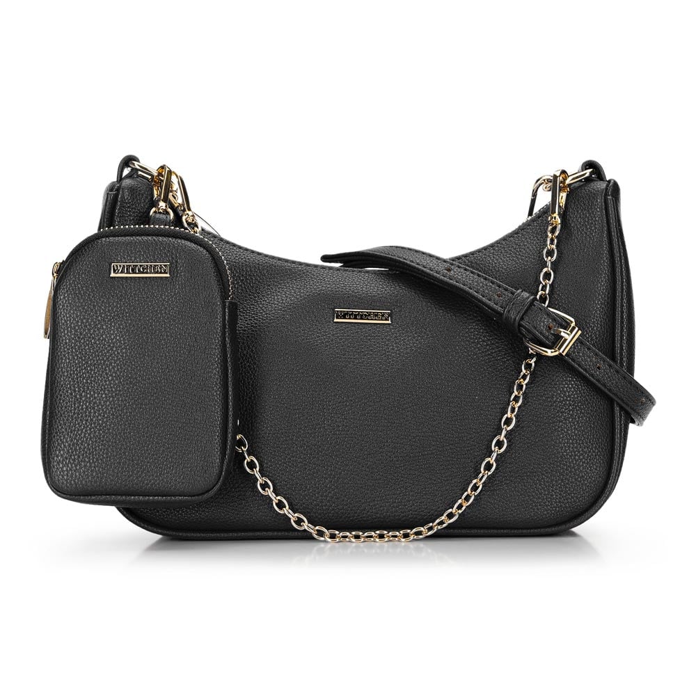 Torebka rogal z dopinaną saszetką