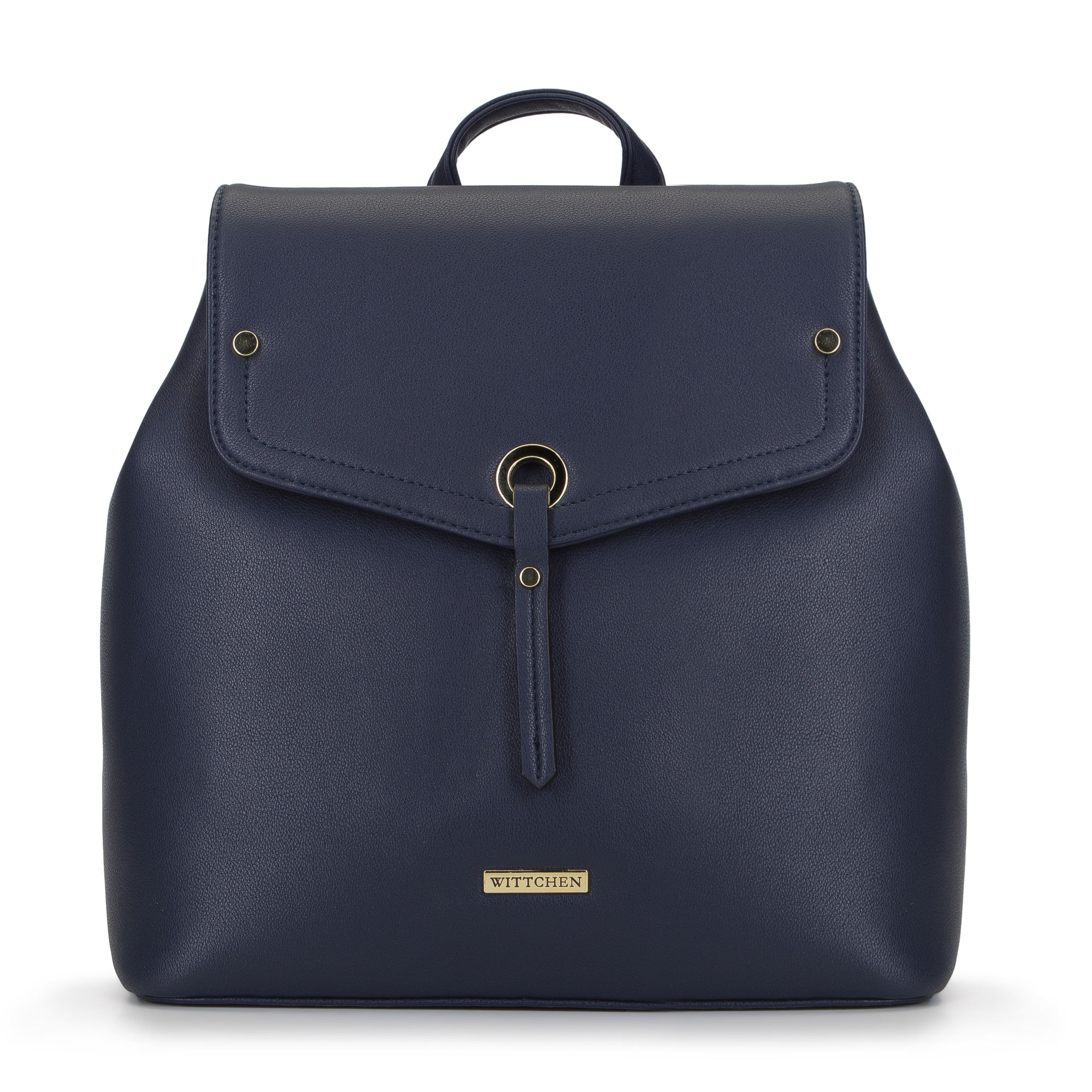 Damski plecak z dekoracyjną klapą