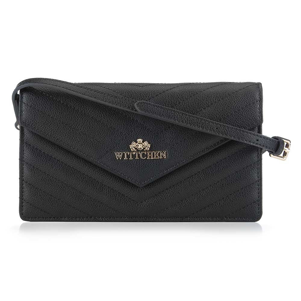 Damska listonoszka z trójkątną klapą