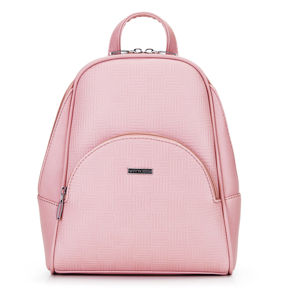 Damski plecak z półokrągłą kieszenią