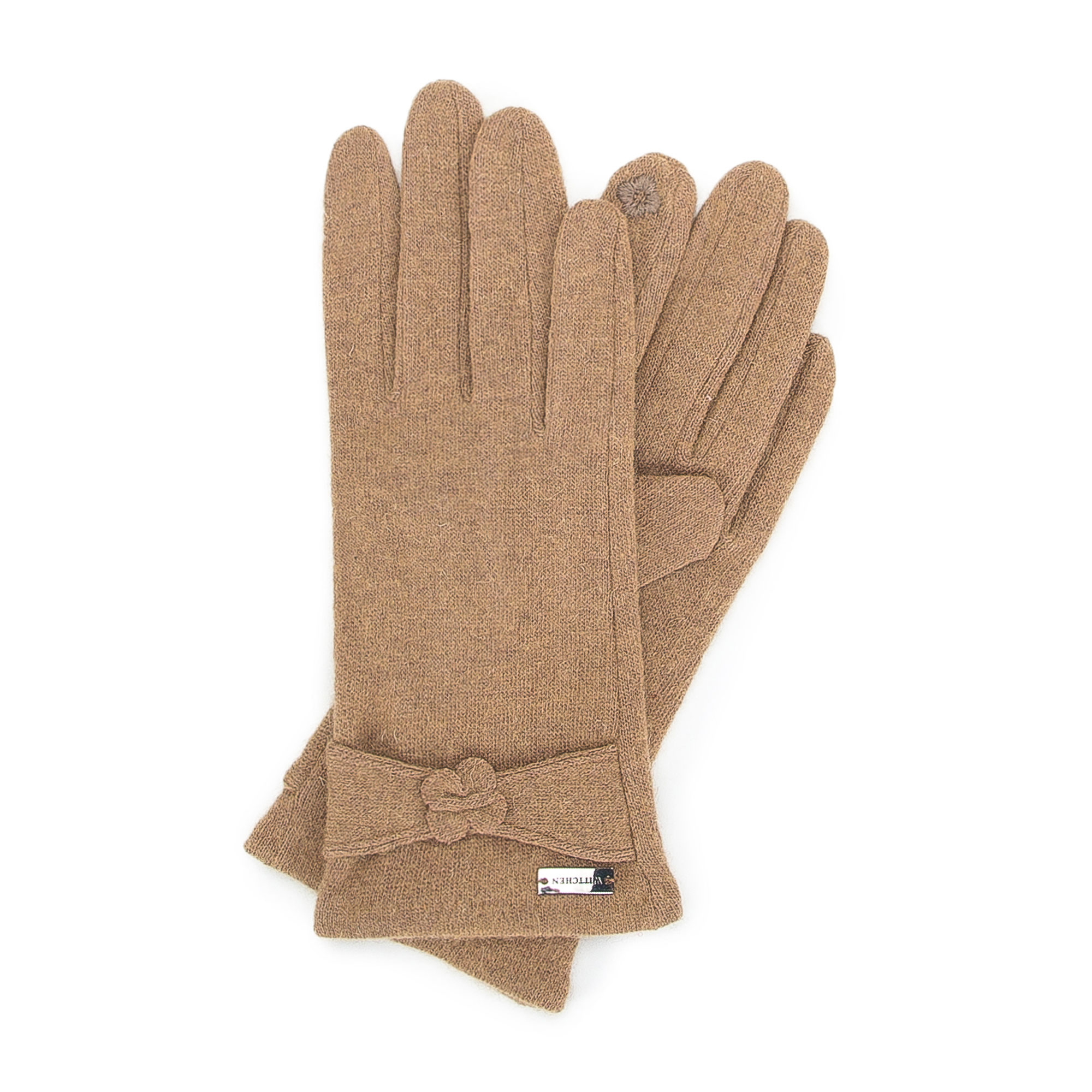 Damskie rękawiczki z małym kwiatkiem