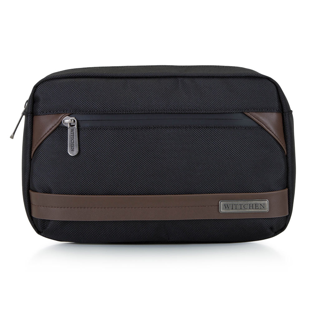 Męska torebka nerka z krytym suwakiem