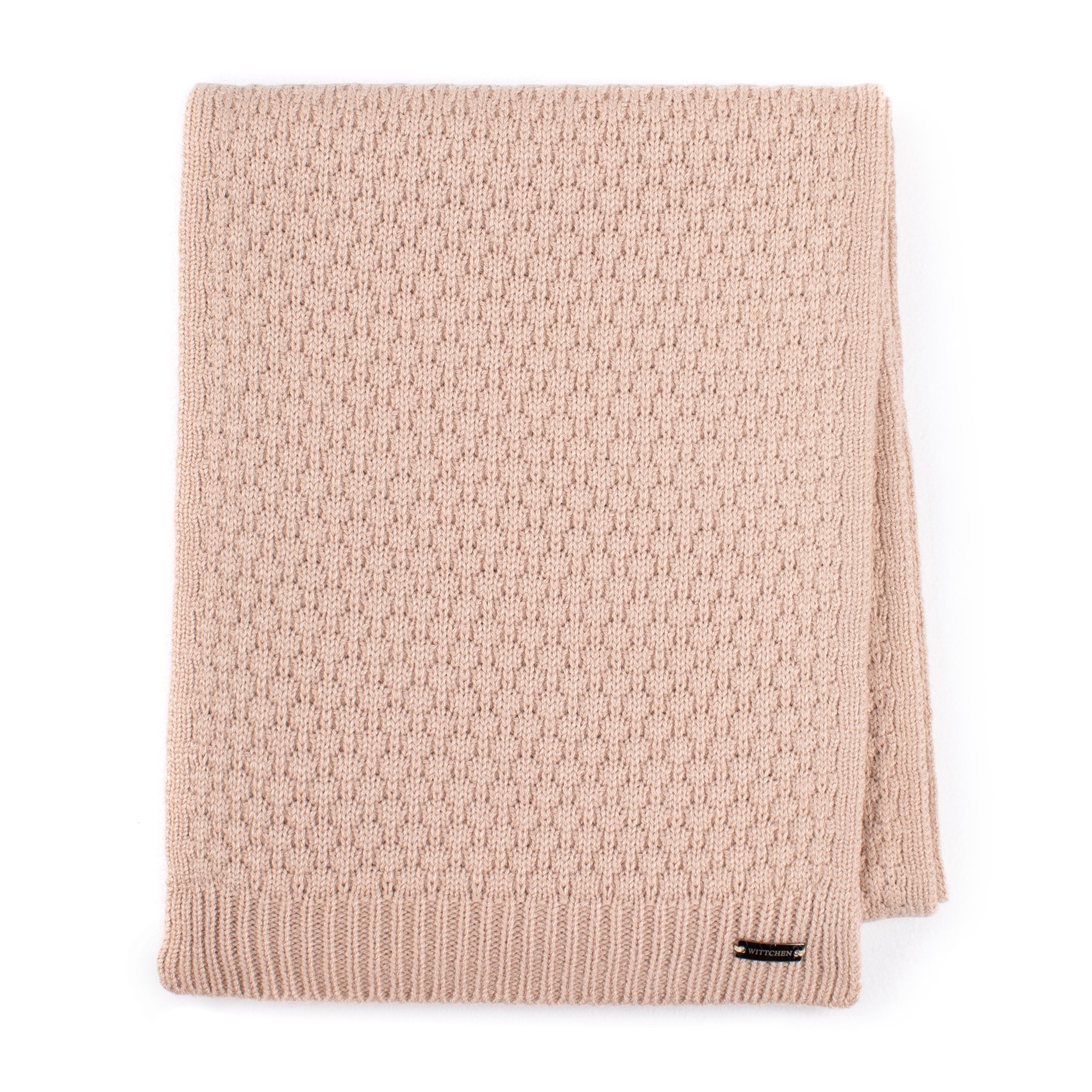 Damski szalik z drobnym geometrycznym wzorem