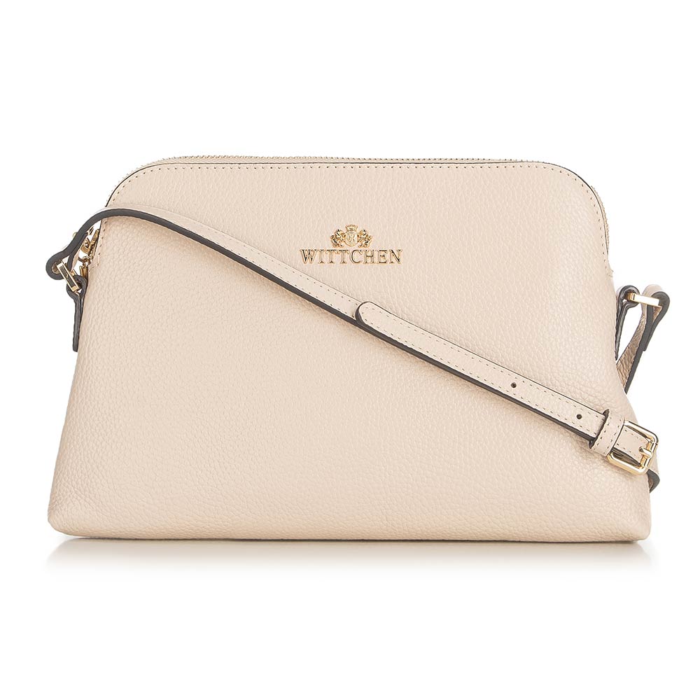 Damska listonoszka skórzana trapezowa