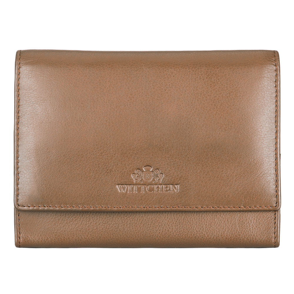 Skórzana saszetka damska na ramię, na pas, do ręki jasny brąz