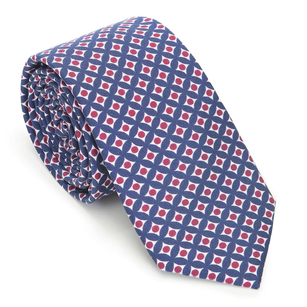 Krawat z jedwabiu wzorzysty