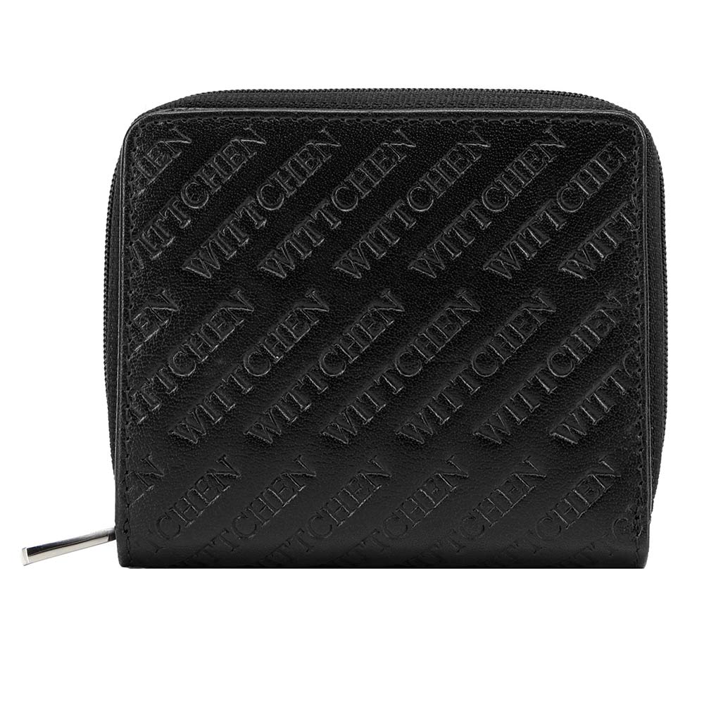 Damski portfel z tłoczonej skóry mały