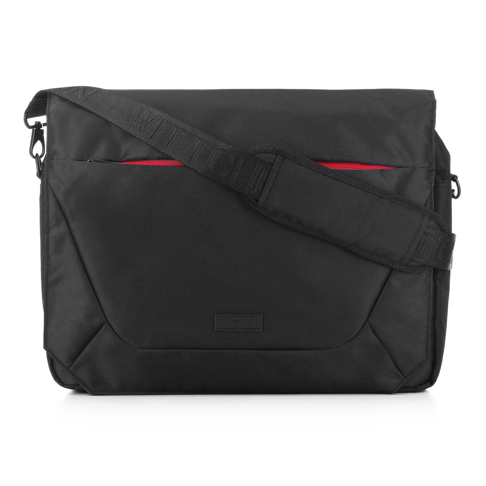 Torba na laptopa 15,6? z kolorowym suwakiem czarna