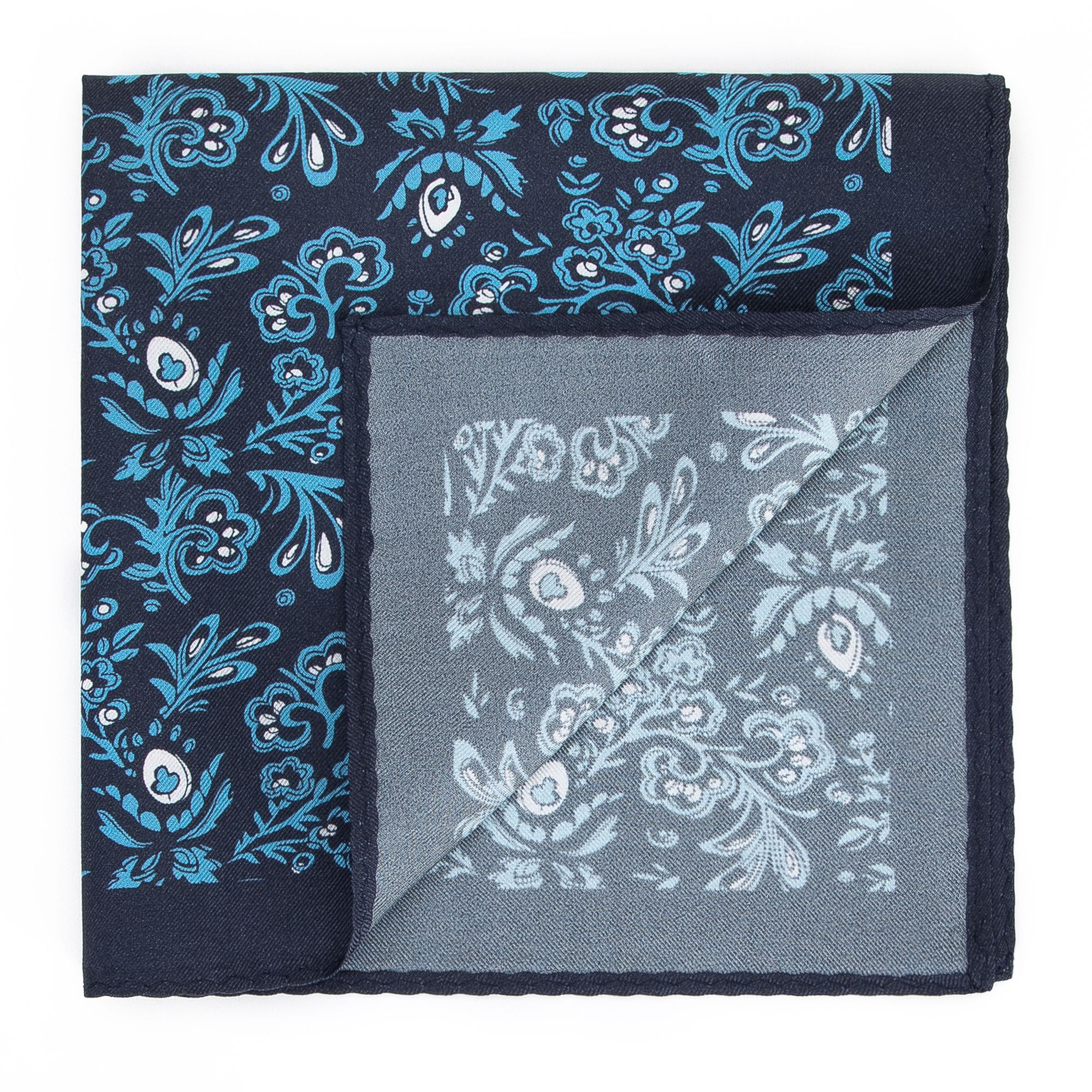 Poszetka jedwabna we wzory