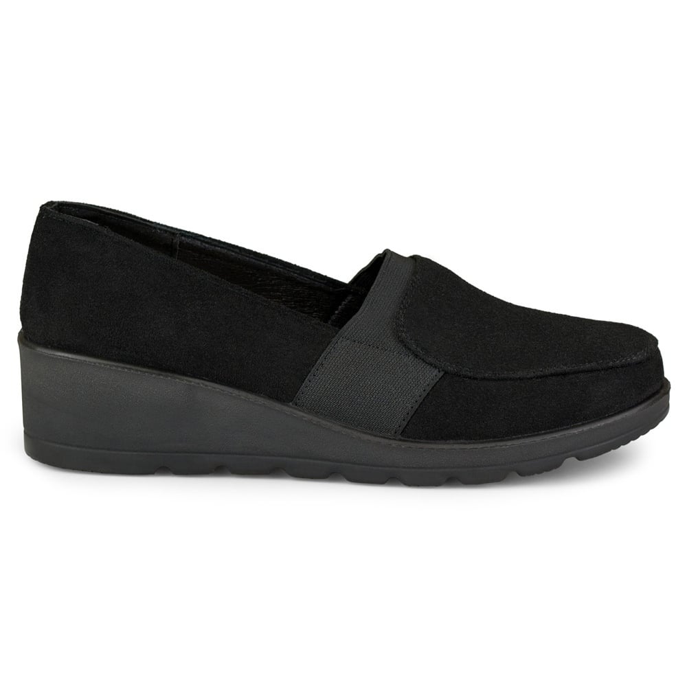 Wygodne półbuty damskie z gumką