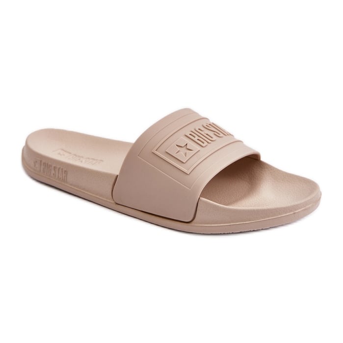Lekkie Klapki Damskie Big Star OO274035 Beżowe beżowy