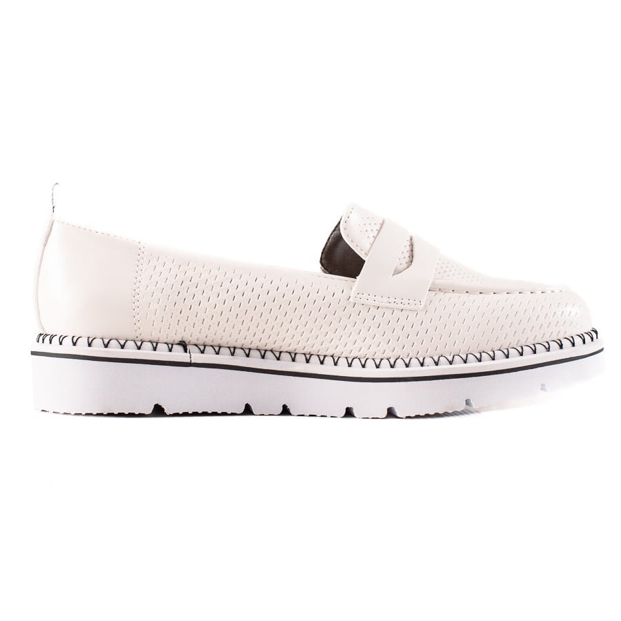 Goodin Wygodne Casualowe Mokasyny białe