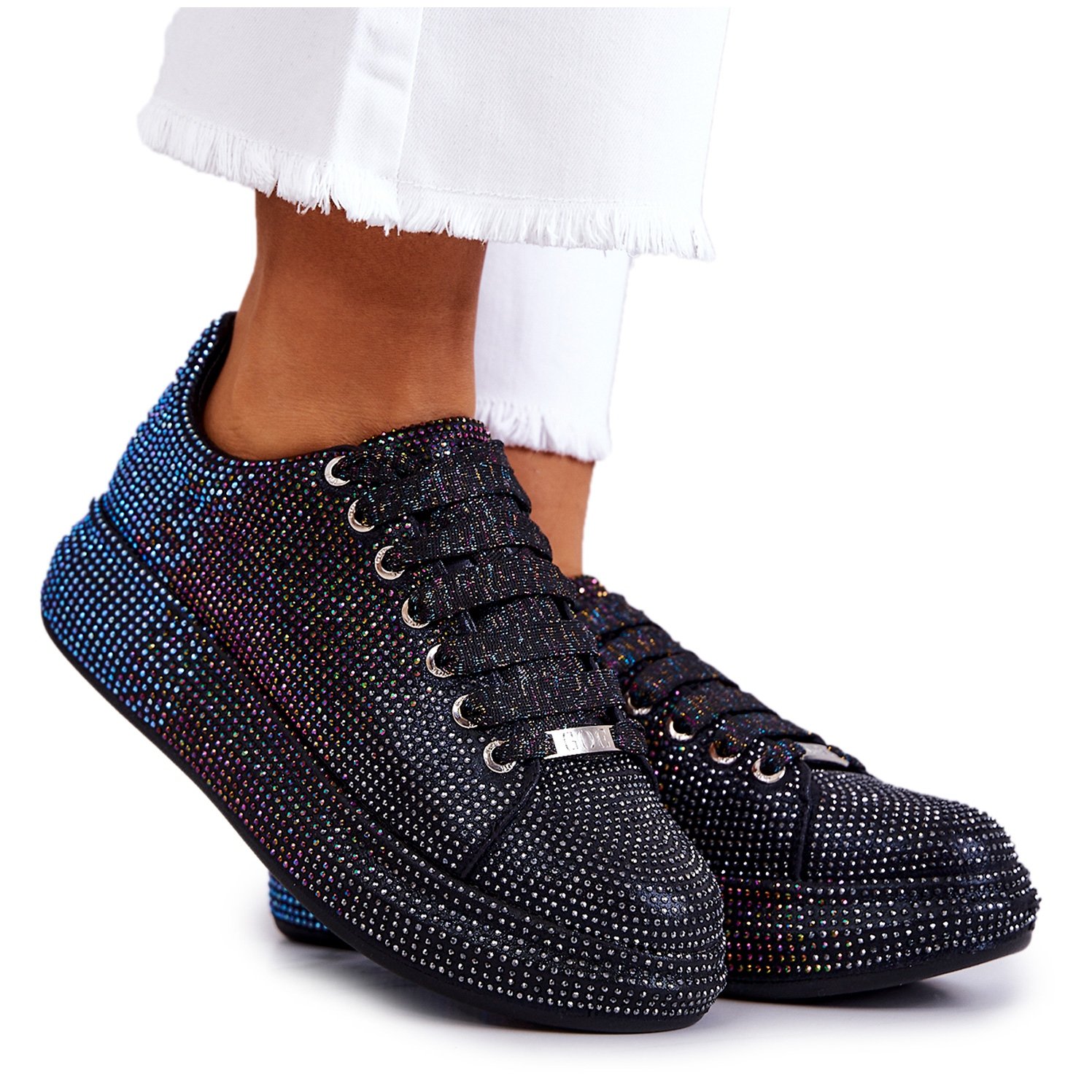 Sneakersy Buty Sportowe Dżety GOE JJ2N4050 Czarne wielokolorowe