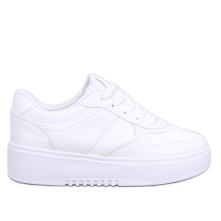 Sneakersy damskie Lees White białe