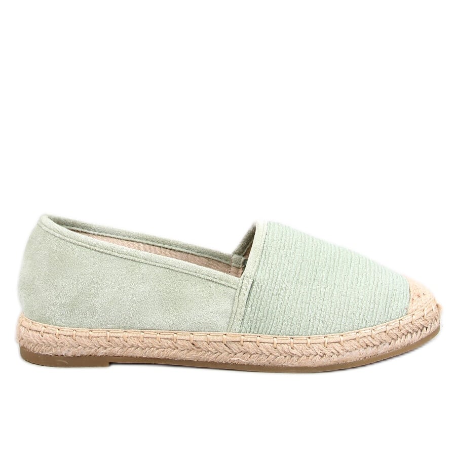 Espadryle damskie płócienne Haydon Green zielone