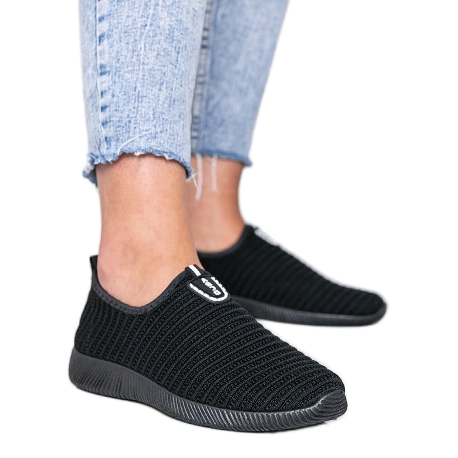 Czarne sneakersy sportowe Do it
