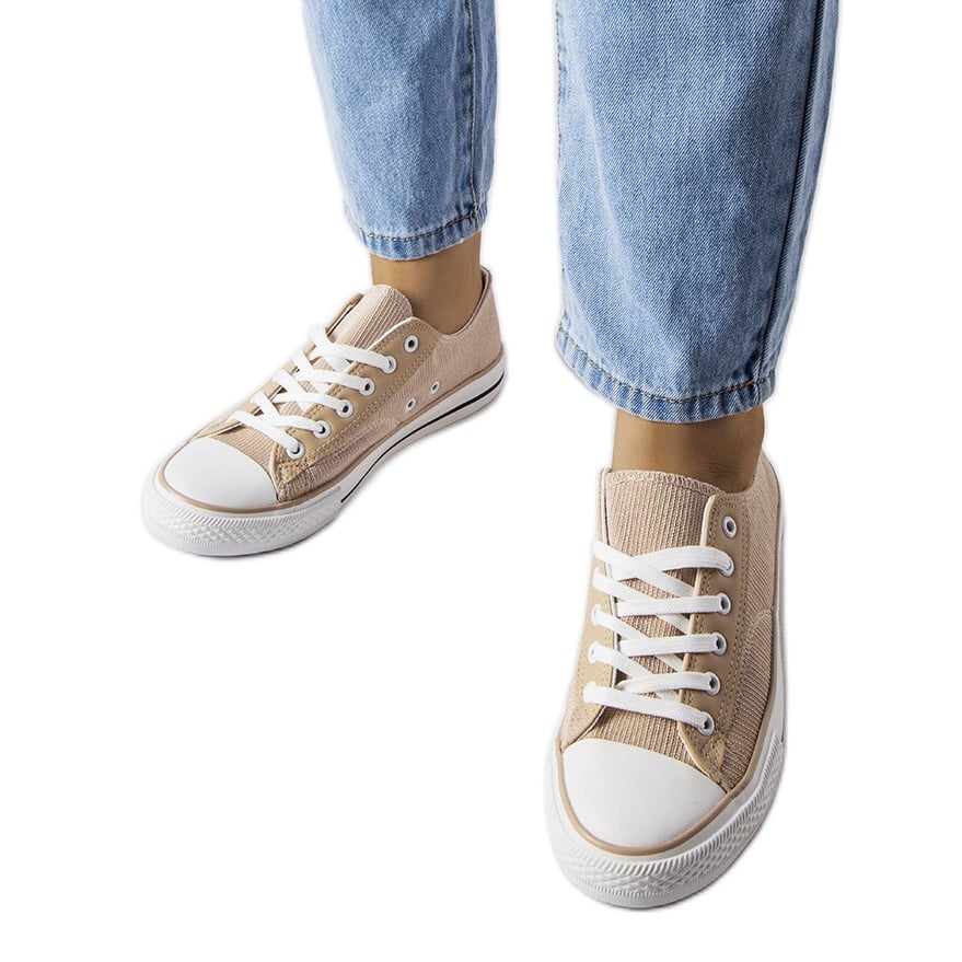 Beżowe trampki Landro beżowy