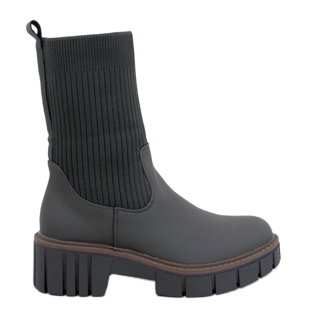 Sztyblety wysokie z elastyczną cholewką Ruddins Kaki zielone