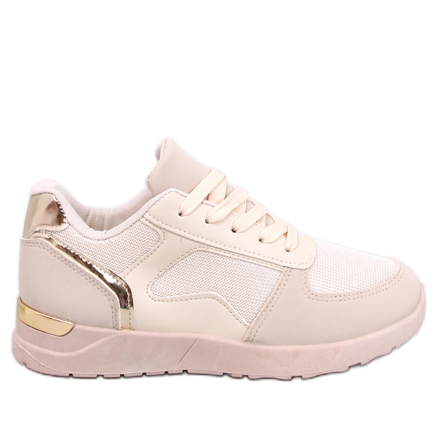 Sneakersy damskie leciutkie Doleh Beige beżowy