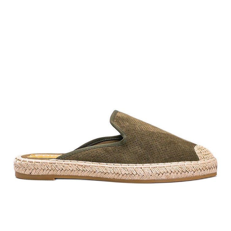 Zielone klapki z zabudowanym przodem Kinshasa