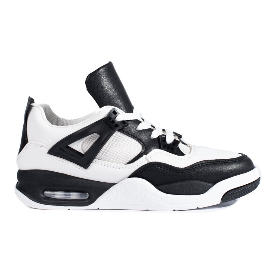 Sneakersy biało-czarne na grubej podeszwie Shelovet