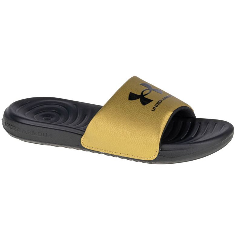 Klapki Under Armour Ansa Fixed Slides W 3023772-006 czarne złoty