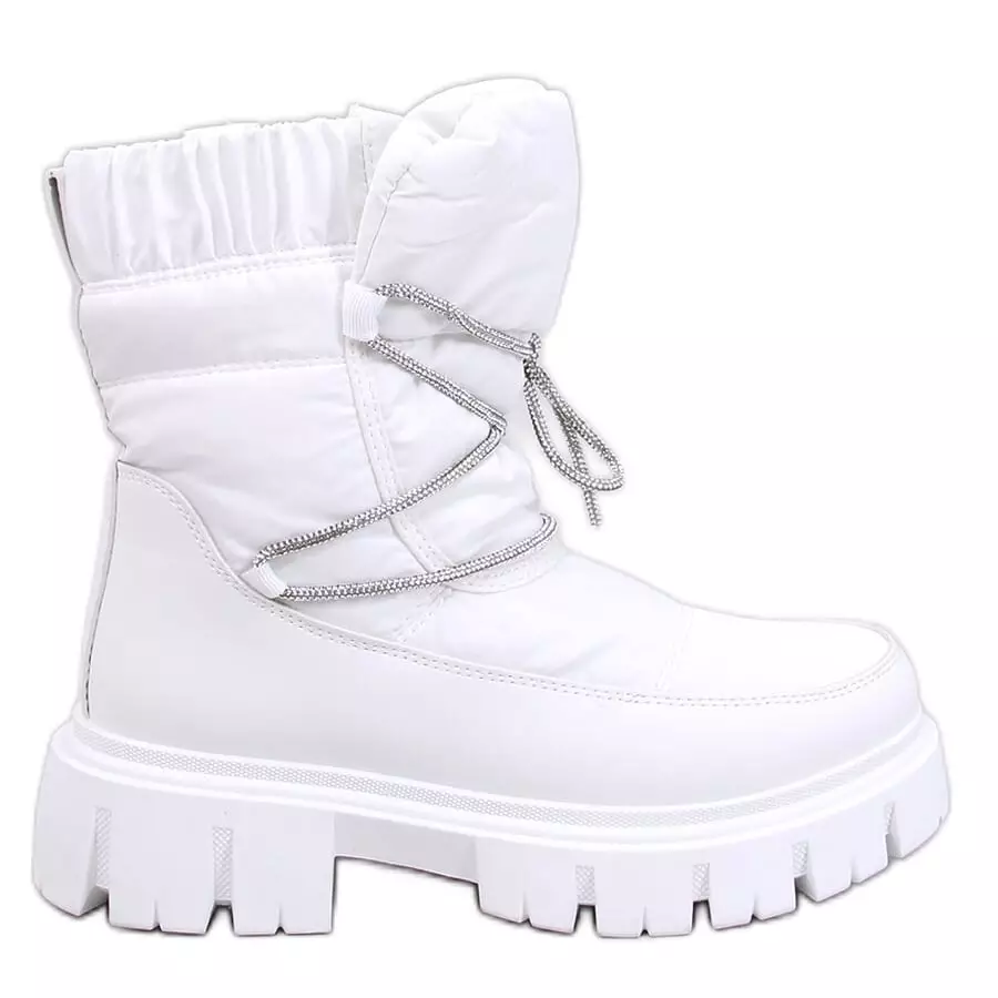 Śniegowce damskie Mitrani White białe