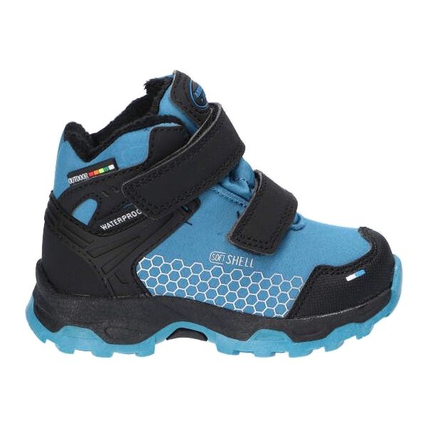 American Club Trzewiki softshell z membraną HL33/21 czarne niebieskie