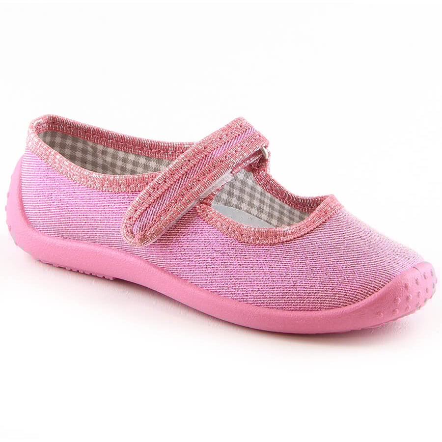 Kapcie balerinki do przedszkola szkoły dziewczęce różowe Nazo N001ECW