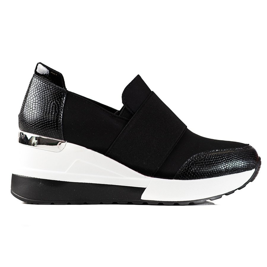 Wygodne czarne sneakersy damskie Shelovet