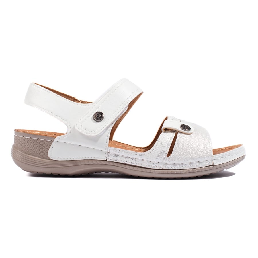 Wygodne białe sandały damskie