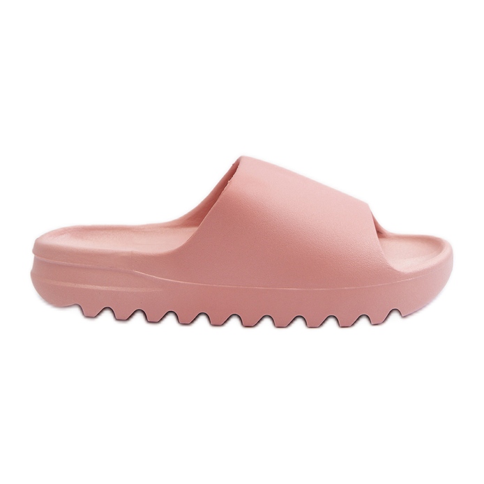 Modne Klapki Na Platformie Różowe Estella