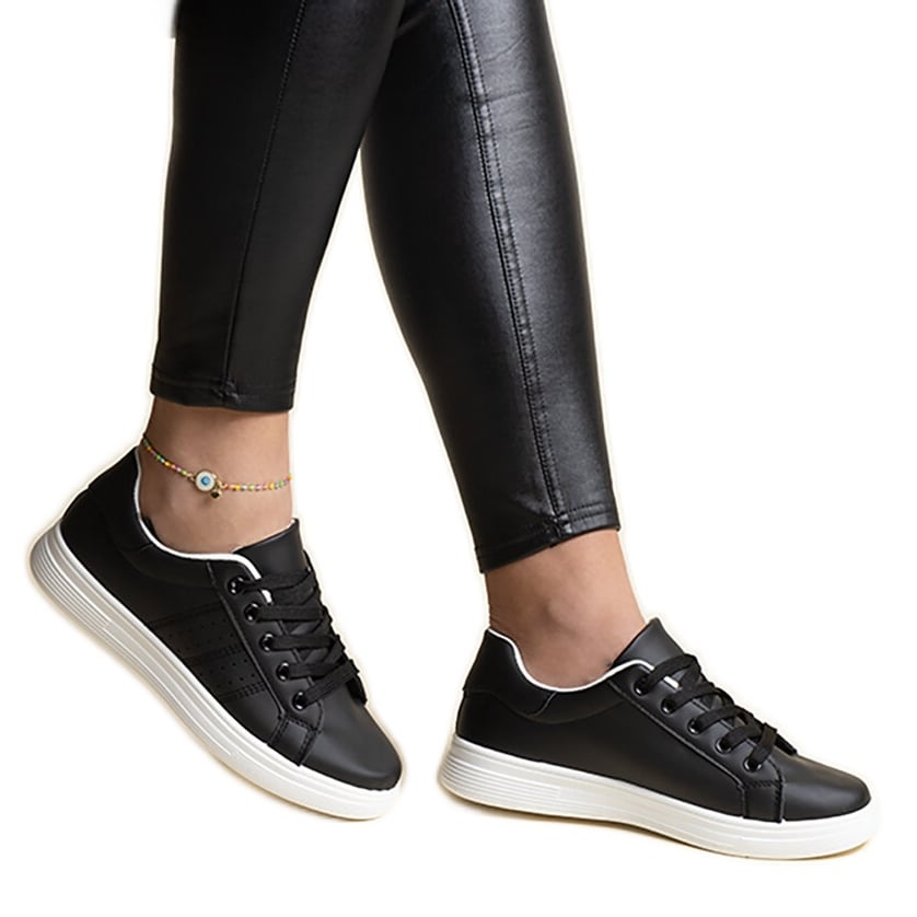 Białe sneakersy eko skóra Cathleen