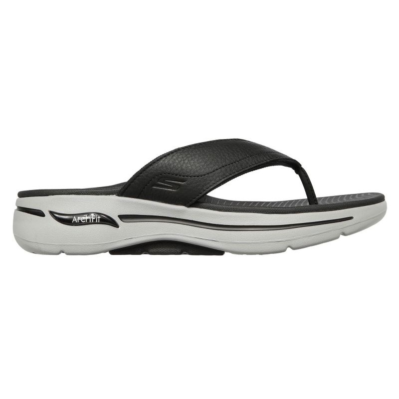 Japonki Skechers Go Walk Arch Fit San 229022-BKGY czarne