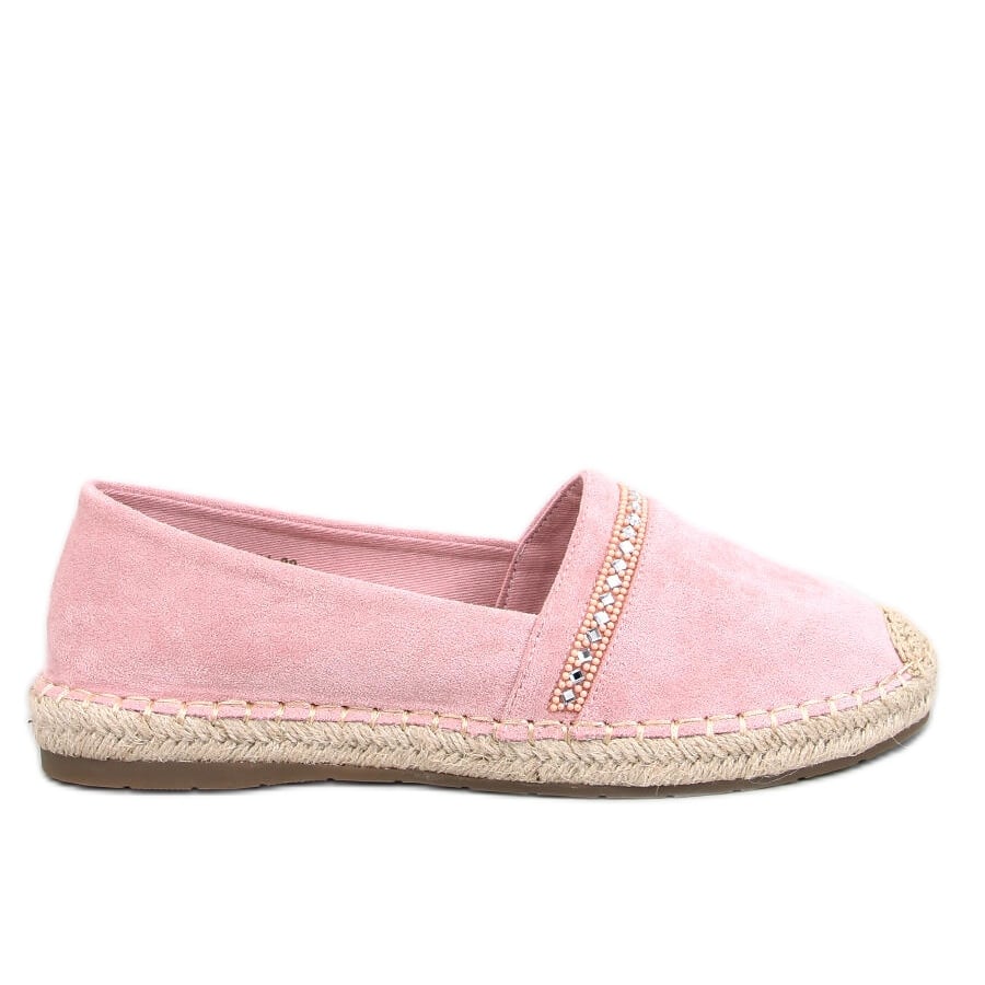 Espadryle damskie Etance Pink różowe