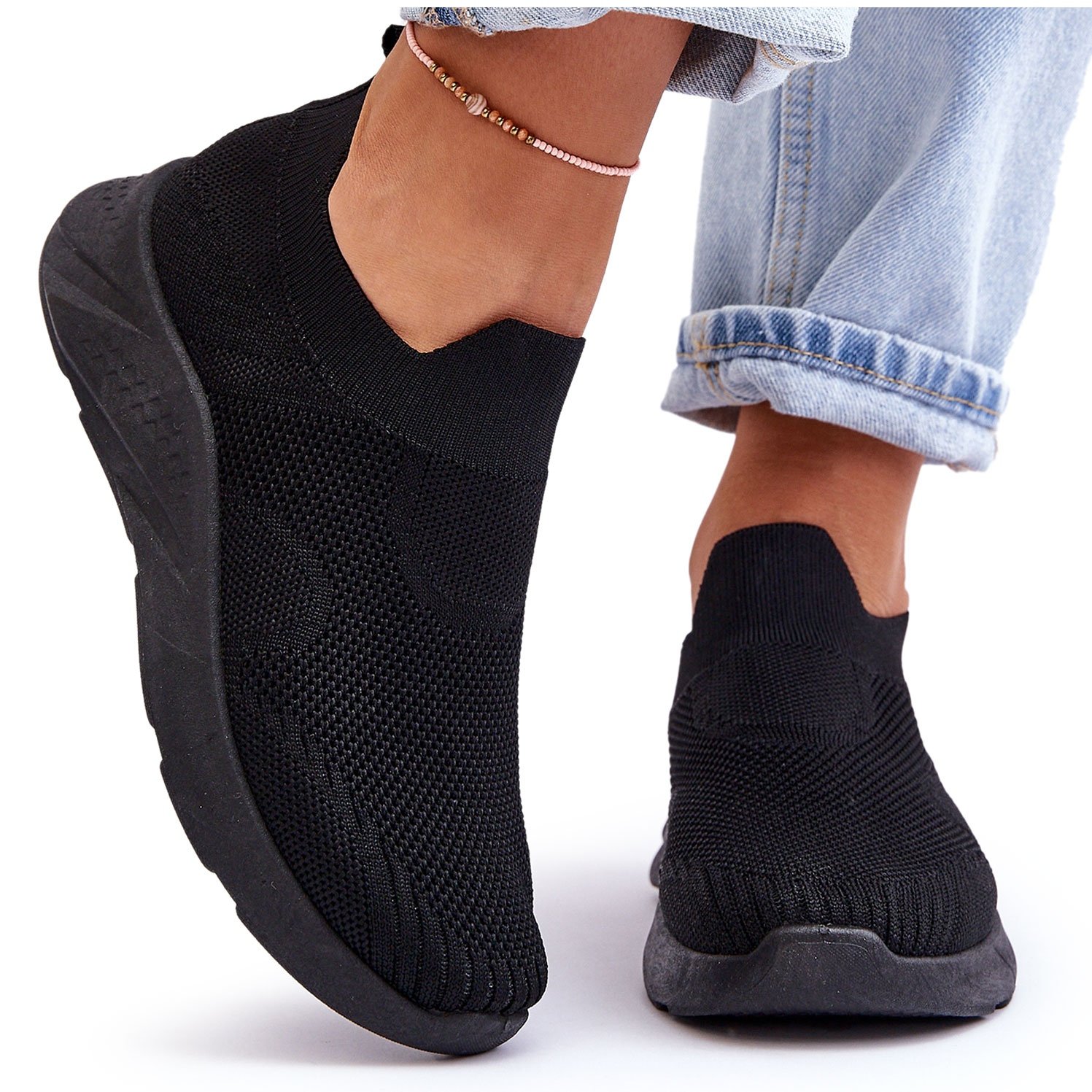 PG1 Damskie Wsuwane Buty Sportowe Czarne Claris