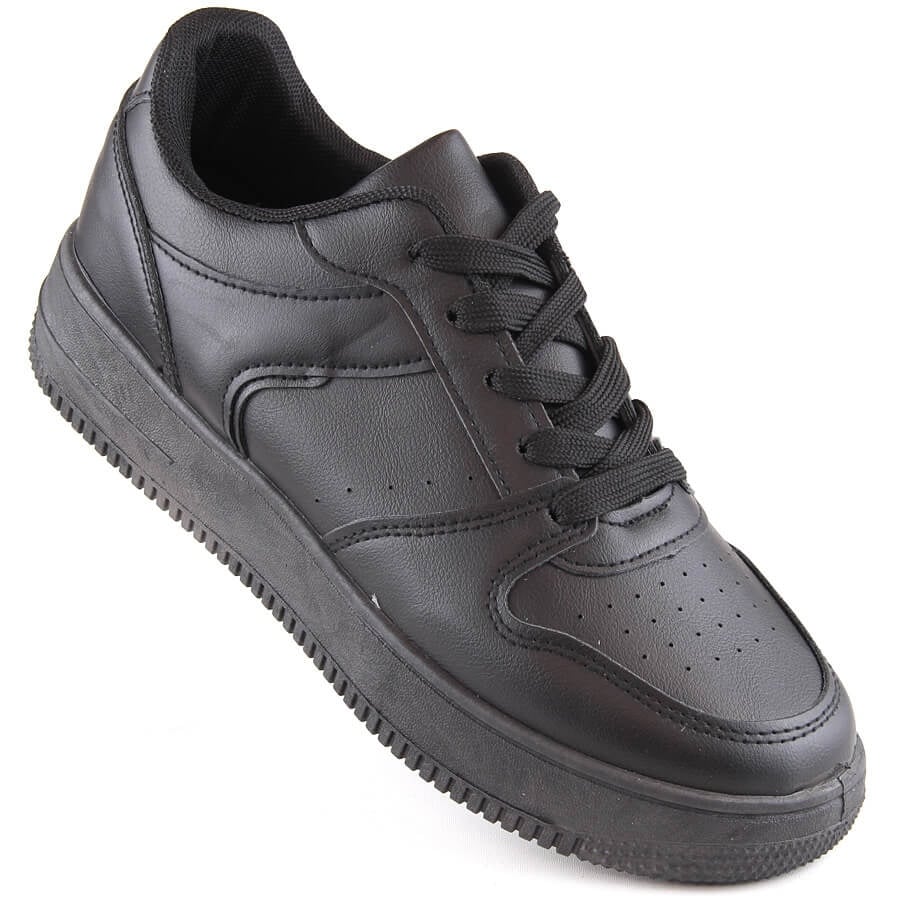 Buty sportowe sznurowane czarne Potocki 16312