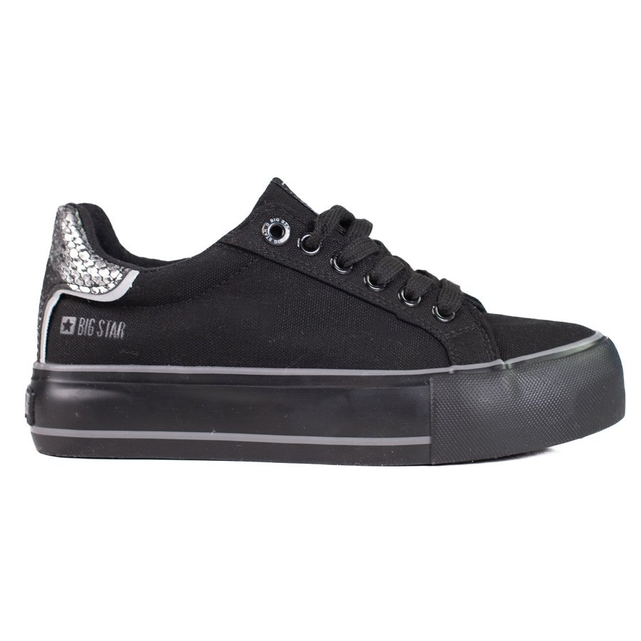 BIG STAR SHOES Trampki damskie Big Star KK274036 czarne