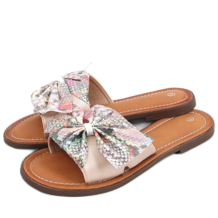 Klapki damskie Vors Pink różowe wielokolorowe